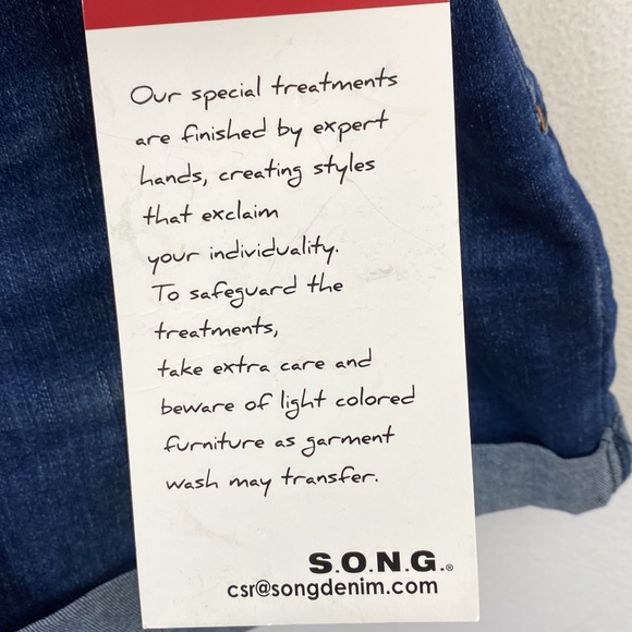 Denim maternity shorts S.O.N.G. Size S, NWT - Picture 7 of 15